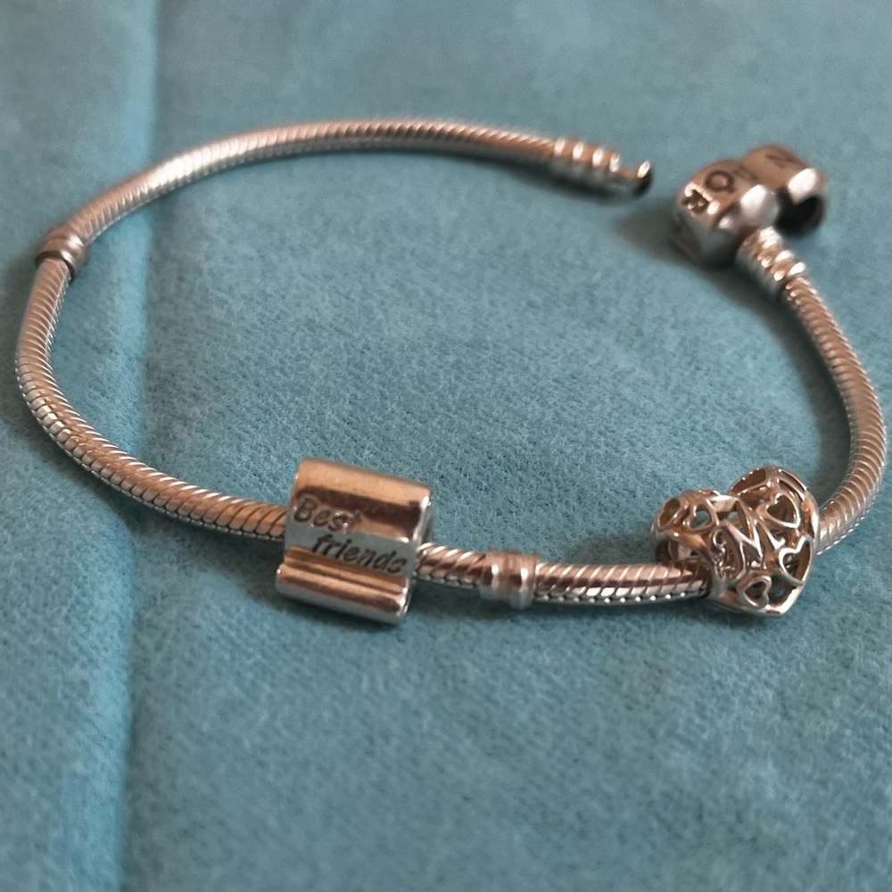 Pandora Moments Barrel Clasp Snake Chain Bracelet